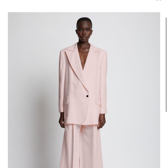 Proenza Schouler Pink Linen Blend Blazer - MSRP $2,000 - Picture 4 of 9